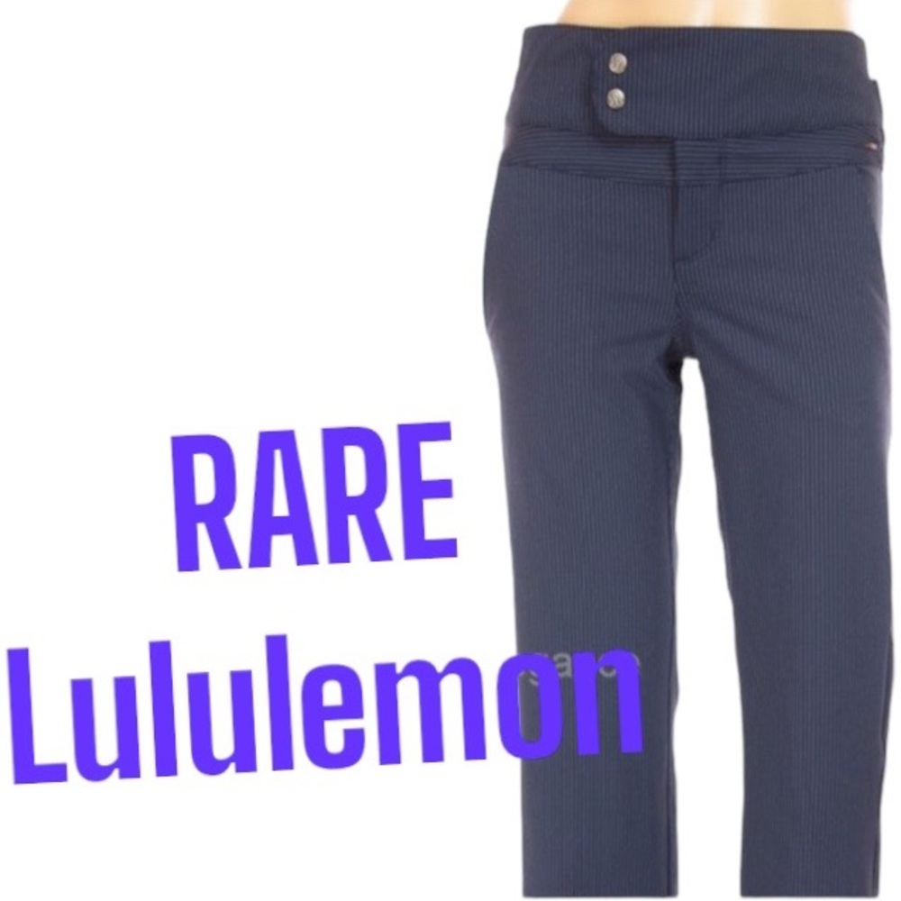 COPY - Lululemon Rare dress-pant pinstripe snap closure